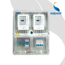 Saip/saipwell dependiente de dos posiciones gabinete prepagado cubierta de la caja de medidores eléctricas de gabinete interior